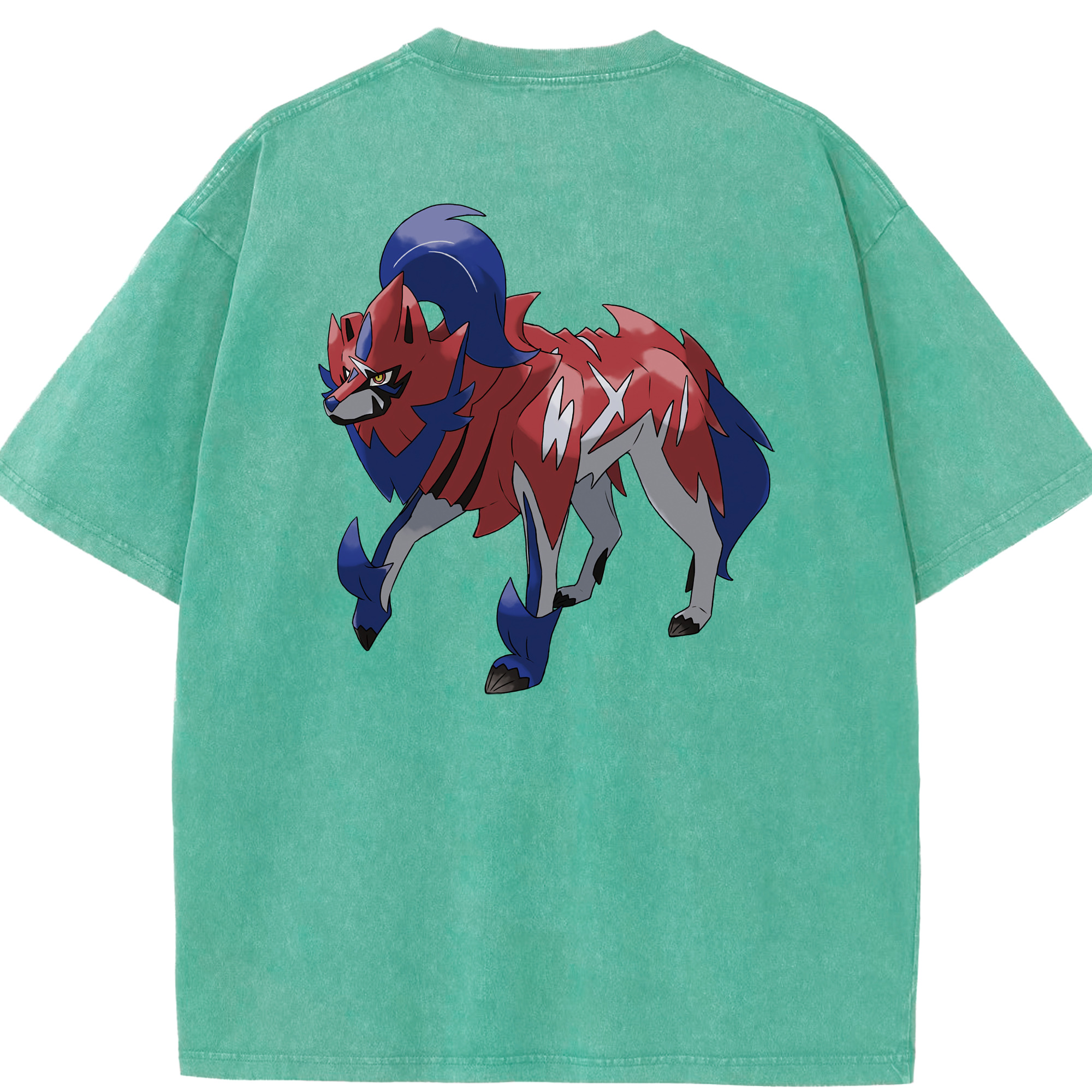 （画像用） ポケットモンスター Pokémon 綿100% ヴィンテージ風 半袖Tシャツ（背面プリント）